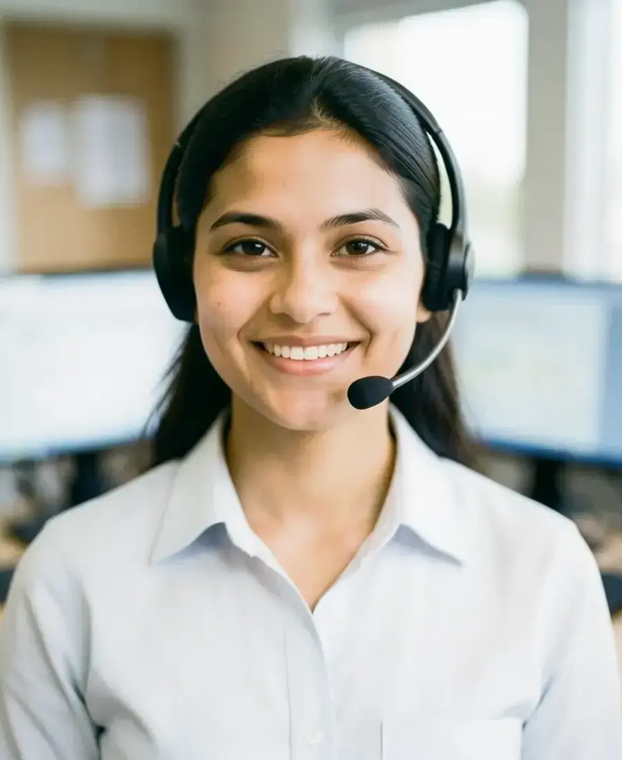 Portrait of Priya Raman, dispatch desk coordinator at Creoenem Home Solutions