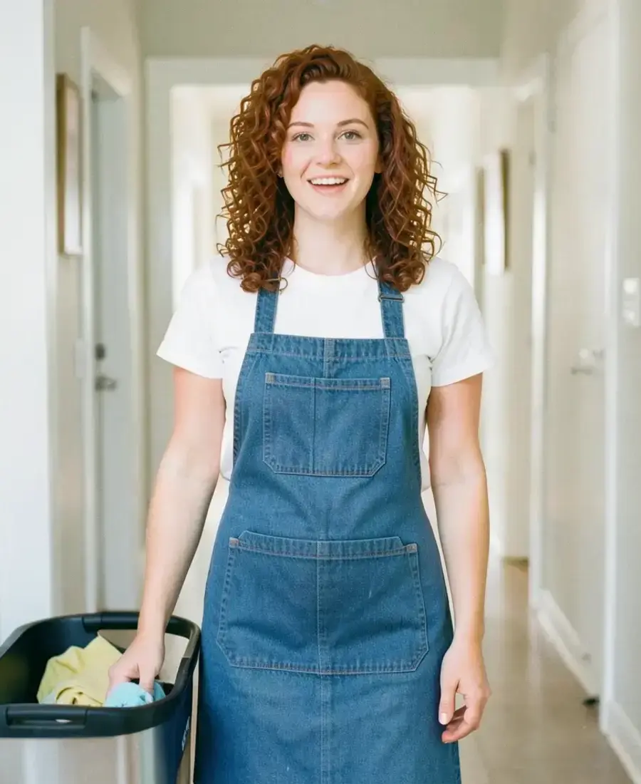 Portrait of Rosa Delgado, cleaning team lead at Creoenem Home Solutions